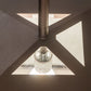 Meyda Lighting Scotch Pine 20" Mahogany Bronze Pendant Light With Frosted Seeded Shade Glass