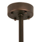 Meyda Lighting Scotch Pine 20" Mahogany Bronze Pendant Light With Frosted Seeded Shade Glass