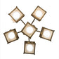 Meyda Lighting Scotch Pine 40" 6-Light Dark Burnished Antique Copper Chandelier With Frosted Seeded Shade Glass