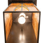 Meyda Lighting Scottsdale 12" 2-Light Timeless Bronze Mission Pendant Light With Honey Amber Shade Glass