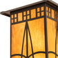 Meyda Lighting Scottsdale 12" 2-Light Timeless Bronze Mission Pendant Light With Honey Amber Shade Glass