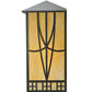 Meyda Lighting Scottsdale 16" 2-Light Timeless Bronze Mission Wall Sconce With Beige Shade Glass