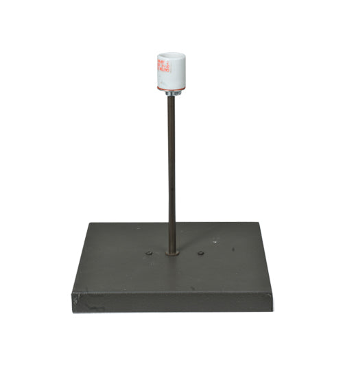 Meyda Lighting Scottsdale 18" Timeless Bronze Mission Outdoor Pier Mount Light With Beige Art Shade Glass