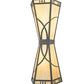 Meyda Lighting Scottsdale 19" 4-Light Timeless Bronze Mission Wall Sconce With Beige Art Shade Glass