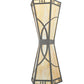 Meyda Lighting Scottsdale 19" 4-Light Timeless Bronze Mission Wall Sconce With Beige Art Shade Glass