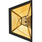 Meyda Lighting Scottsdale 19" 4-Light Timeless Bronze Mission Wall Sconce With Beige Art Shade Glass