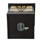 Meyda Lighting Scottsdale 20" 2-Light Timeless Bronze Mission Outdoor Pier Mount Light With Beige Iridescent Shade Glass