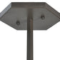 Meyda Lighting Scottsdale 60" 6-Light Timeless Bronze Mission Inverted Pendant Light With Beige Art Shade Glass