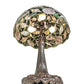 Meyda Lighting Seashell 31" 3-Light Mahogany Bronze Table Lamp With Multi-Colored Shade Glass
