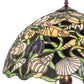 Meyda Lighting Seashell 31" 3-Light Mahogany Bronze Table Lamp With Multi-Colored Shade Glass