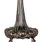 Meyda Lighting Seashell 31" 3-Light Mahogany Bronze Table Lamp With Multi-Colored Shade Glass