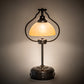 Meyda Lighting Sedgwick 25" Timeless Bronze Table Lamp With Amber Quarts Idalight Shade