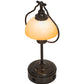 Meyda Lighting Sedgwick 25" Timeless Bronze Table Lamp With Amber Quarts Idalight Shade