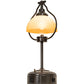 Meyda Lighting Sedgwick 25" Timeless Bronze Table Lamp With Amber Quarts Idalight Shade
