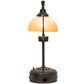 Meyda Lighting Sedgwick 25" Timeless Bronze Table Lamp With Amber Quarts Idalight Shade
