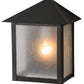 Meyda Lighting Seneca 11" Craftsman Brown Prime Wall Sconce With Frosted Seeded Shade Glass