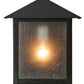 Meyda Lighting Seneca 11" Craftsman Brown Prime Wall Sconce With Frosted Seeded Shade Glass