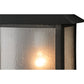Meyda Lighting Seneca 11" Craftsman Brown Prime Wall Sconce With Frosted Seeded Shade Glass