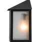 Meyda Lighting Seneca 11" Craftsman Brown Prime Wall Sconce With Frosted Seeded Shade Glass