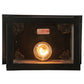 Meyda Lighting Seneca 11" Craftsman Brown Prime Wall Sconce With Frosted Seeded Shade Glass