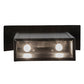 Meyda Lighting Seneca 12" 2-Light Textured Black Dark Sky Wall Sconce