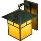 Meyda Lighting Seneca 12" Copper Verdigris Wall Sconce With Amber Tawnyrock Idalight Shade Glass