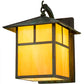 Meyda Lighting Seneca 12" Copper Verdigris Wall Sconce With Amber Tawnyrock Idalight Shade Glass