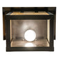 Meyda Lighting Seneca 12" Craftsman Brown Double Bar Mission Wall Sconce With Beige Shade Glass