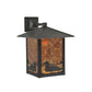 Meyda Lighting Seneca 12" Craftsman Brown Loon Wall Sconce With Amber Mica Shade Glass