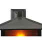 Meyda Lighting Seneca 12" Craftsman Brown Loon Wall Sconce With Amber Mica Shade Glass