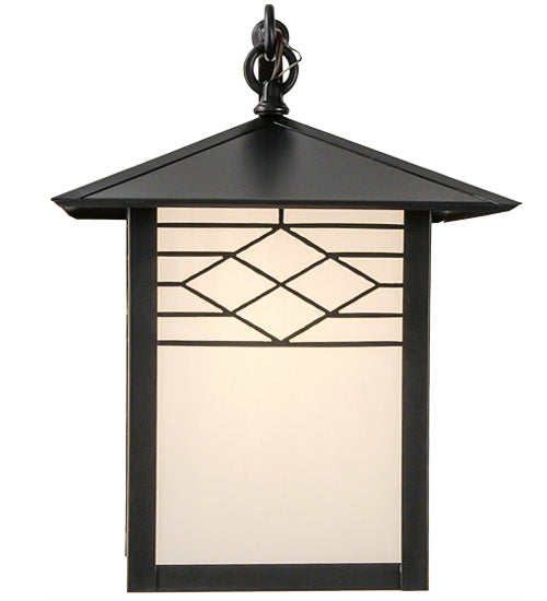 Meyda Lighting Seneca 12" Craftsman Brown Ponte Wall Sconce With White Art Shade Glass