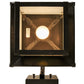 Meyda Lighting Seneca 12" Craftsman Brown Ponte Wall Sconce With White Art Shade Glass