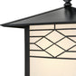 Meyda Lighting Seneca 12" Craftsman Brown Ponte Wall Sconce With White Art Shade Glass