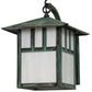 Meyda Lighting Seneca 12" Verdigris Double Bar Mission Curved Arm Wall Sconce With White Shade Glass