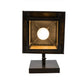 Meyda Lighting Seneca 13" Brown Hanging Wall Sconce With Beige Shade Glass