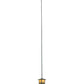 Meyda Lighting Seneca 13" Craftsman Verdigris Tall Pines Pendant Light With Beige Iridescent Shade Glass