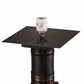 Meyda Lighting Seneca 16" Craftsman Brown Hill Top With Bear Outdoor Post Mount Light With Beige Iridescent Shade Glass