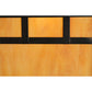 Meyda Lighting Seneca 16" Craftsman Brown Window Pane Curved Arm Wall Sconce With Ambra Siena Idalight Shade Glass