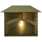 Meyda Lighting Seneca 16" Natural Brass Wall Sconce With Clear Shade Glass