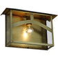 Meyda Lighting Seneca 16" Natural Brass Wall Sconce With Clear Shade Glass