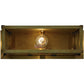 Meyda Lighting Seneca 16" Natural Brass Wall Sconce With Clear Shade Glass
