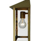 Meyda Lighting Seneca 16" Natural Brass Wall Sconce With Clear Shade Glass
