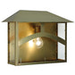 Meyda Lighting Seneca 16" Natural Brass Wall Sconce With Clear Shade Glass