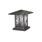 Meyda Lighting Seneca 16" Verdigris Lotus Leaf and Dragonfly Outdoor Lantern Light