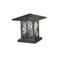 Meyda Lighting Seneca 16" Verdigris Lotus Leaf and Dragonfly Outdoor Lantern Light