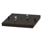 Meyda Lighting Seneca 17" 2-Light Oil Rubbed Bronze Heron Outdoor Pier Mount Light With Frosted Seeded Shade Glass