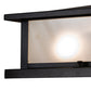 Meyda Lighting Seneca 20" 4-Light Craftsman Brown Prime Pier Mount Light With Clear Frosted Shade Glass