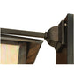 Meyda Lighting Seneca 20" Craftsman Brown Custom Bar Mission Wall Sconce With Beige Iridescent Shade Glass