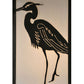 Meyda Lighting Seneca 22" Craftsman Brown Heron Post Mount Light With White Art Shade Glass