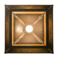 Meyda Lighting Seneca 23" Brown Pendant Light With Beige Shade Glass